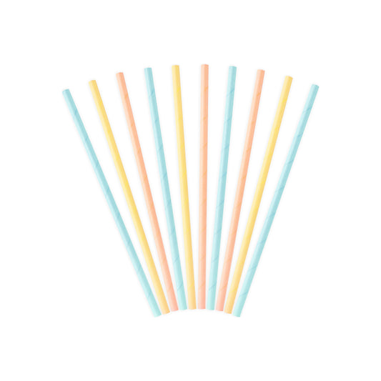 Summer Time Mix Paper Straws