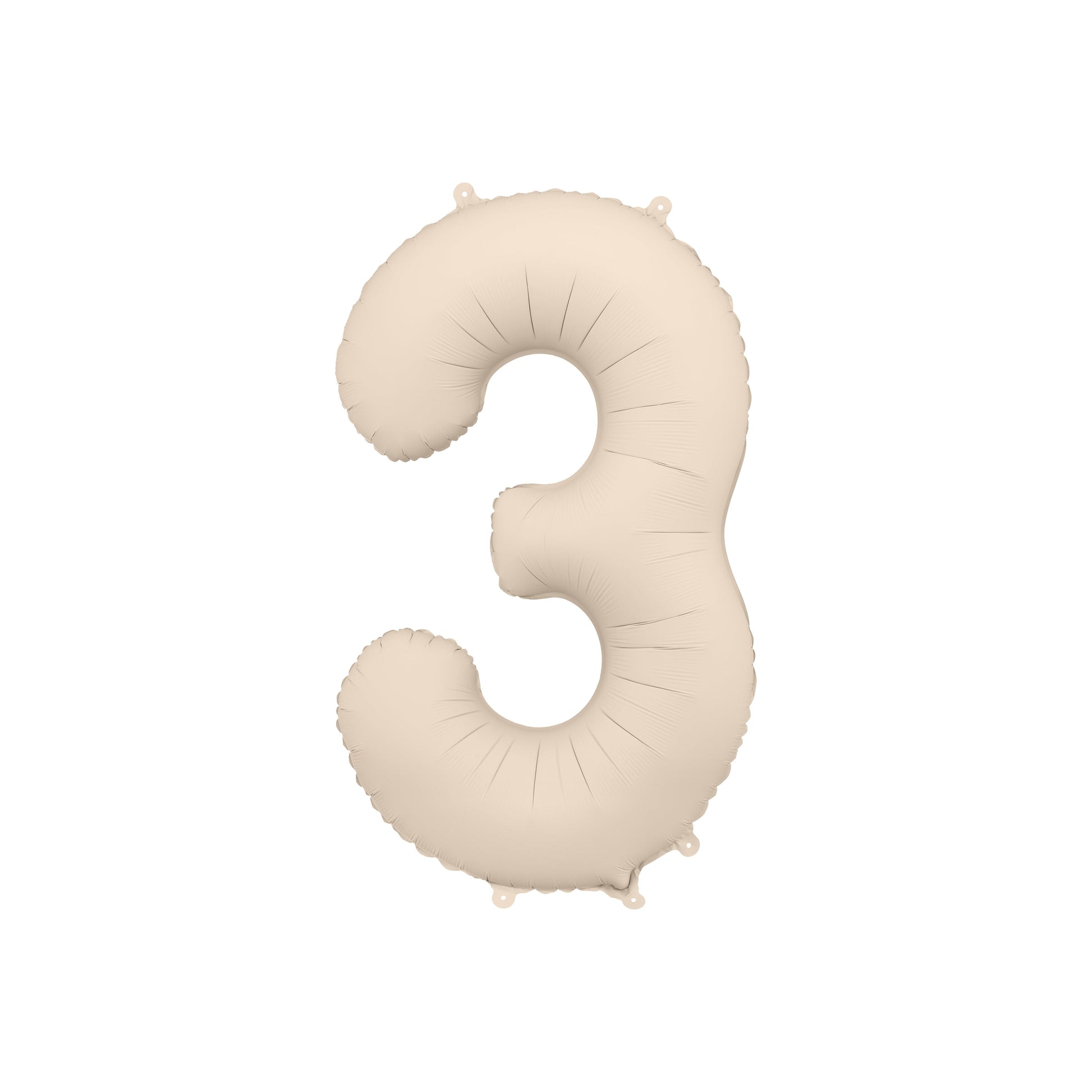 Warm Grey 3 Number Foil Balloon – Birthday Party Decoration